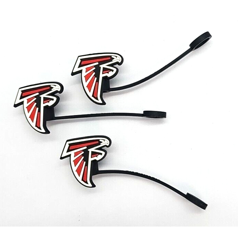 Atlanta Falcons Set of 3 Straw Toppers for 40 oz
